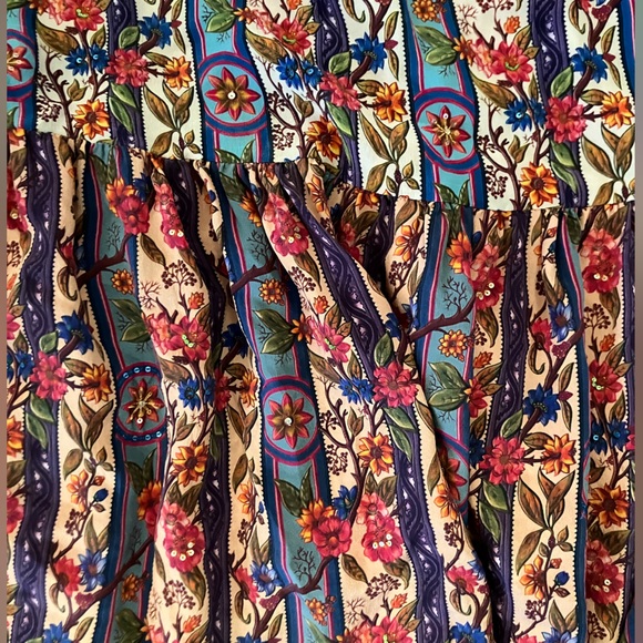 Anthropologie Tanvi Kedia Aparna Sequins Maxi Skirt Small Pleated Silk - Picture 7 of 8